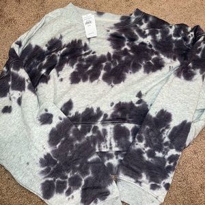 ae crop tie dye sweatshirt